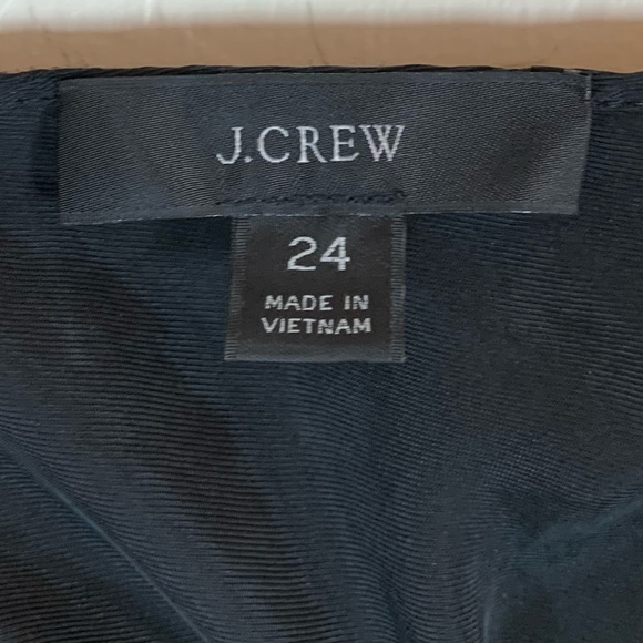 J. Crew Gwyneth Black cupro Drape Neck slip Y2K 90s dress Size 24 0153 - Picture 4 of 8